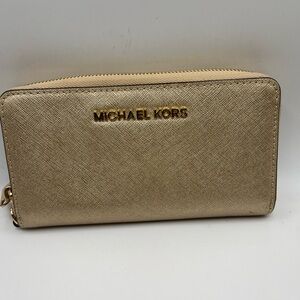 MICHAEL Michael Kors Jet Set Travel Leather Continental wallet